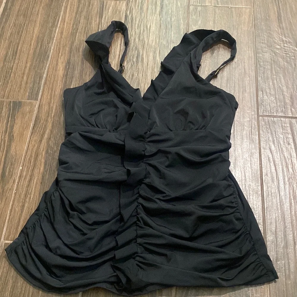 Spanx swim  tankini top black